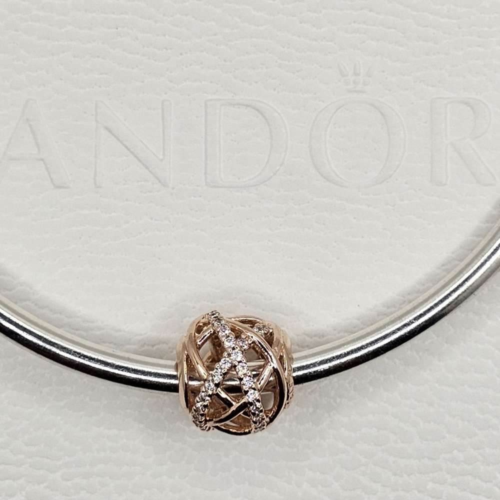 🎁Authentic Pandora ROSE GALAXY CHARM - Picture 8 of 8